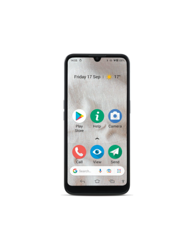 Doro 8100 15,5 cm (6.1") SIM única Android 11 Go Edition 4G USB Tipo C 2 GB 32 GB 3000 mAh Gris