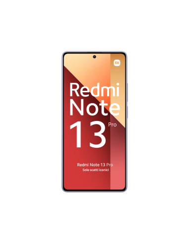 Xiaomi Redmi Note 13 Pro 16,9 cm (6.67") Ranura híbrida Dual SIM Android 12 4G USB Tipo C 8 GB 256 GB 5000 mAh Lavanda, Púrpura