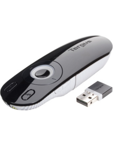 Targus Laser Presentation Remote apuntador inalámbricos Negro, Gris