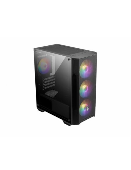 MSI MAG Forge M100A Micro Torre Negro, Transparente
