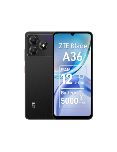 ZTE Blade A36 17,1 cm (6.75") SIM doble Android 15 4G USB Tipo C 4 GB 64 GB 5000 mAh Negro