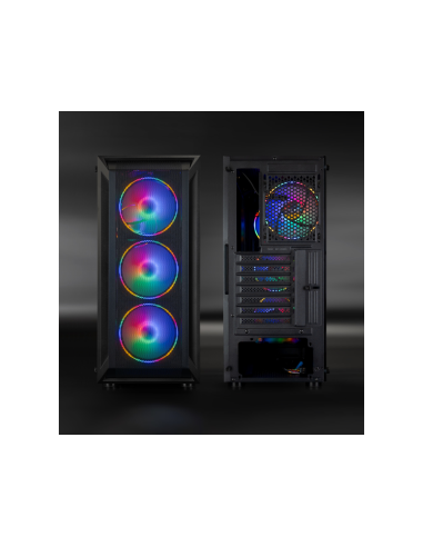 TooQ Caja Semitorre Gaming Ragnärok, Negra