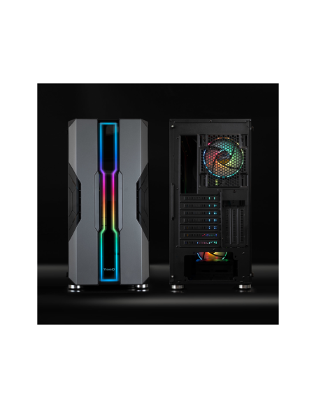 TooQ Caja Semitorre Gaming TQGCC103-B “NIGHTCITY” Negra