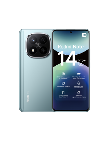 Xiaomi Redmi Note 14 Pro+ 5G 16,9 cm (6.67") SIM doble USB Tipo C 8 GB 256 GB 5110 mAh Azul