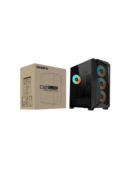 GIGABYTE C301 GLASS Midi Tower Negro