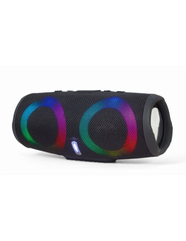 Gembird SPK-BT-LED-02 altavoz portátil o de fiesta Altavoz monofónico portátil Negro 10 W