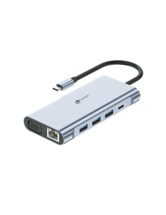 Leotec LEDS01 base para portátil y replicador de puertos Acoplamiento Gris