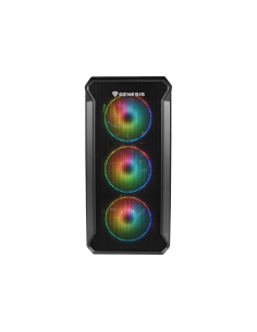 GENESIS Irid 503 ARGB Micro Torre Negro, Transparente 2