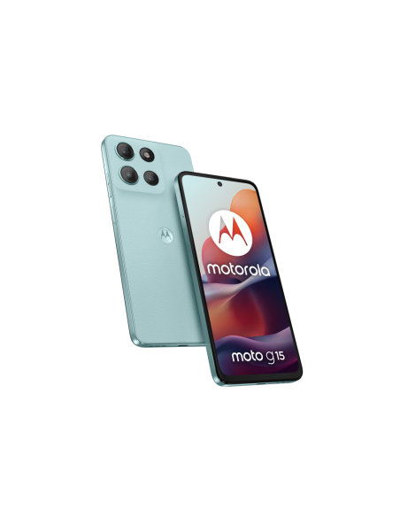Motorola moto g15 17,1 cm (6.72") SIM doble Android 15 4G USB Tipo C 8 GB 512 GB 5200 mAh Azul claro