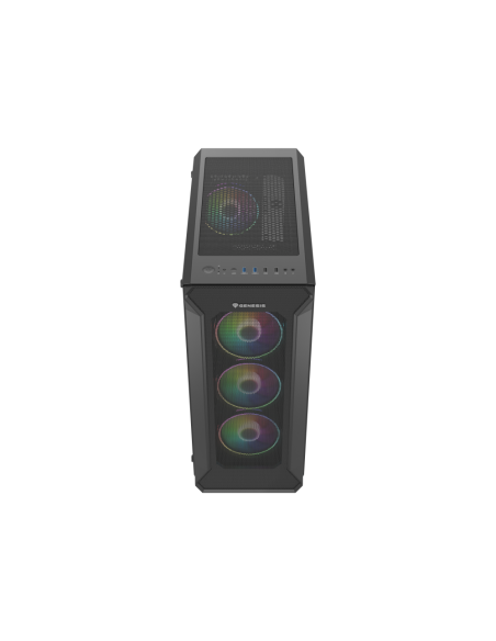 GENESIS Irid 505 ARGB Midi Tower Negro, Transparente
