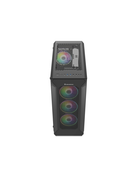 GENESIS Irid 505 ARGB Midi Tower Negro, Transparente