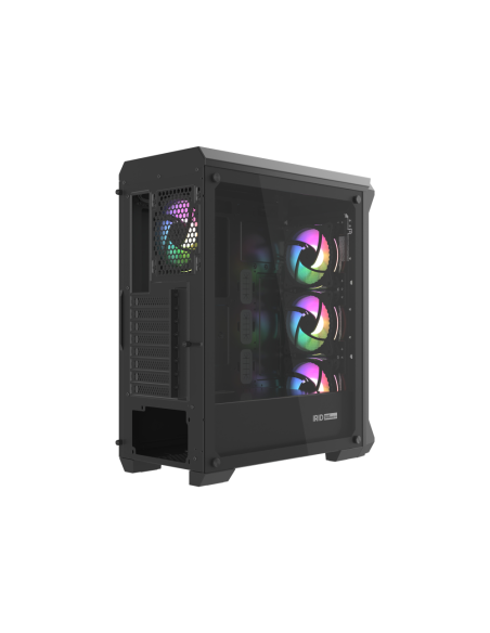 GENESIS Irid 505 ARGB Midi Tower Negro, Transparente
