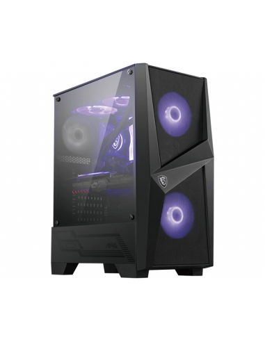 MSI MAG Forge 100M Midi Tower Negro, Transparente