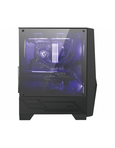 MSI MAG Forge 100M Midi Tower Negro, Transparente