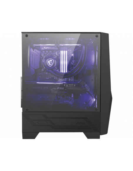 MSI MAG Forge 100M Midi Tower Negro, Transparente