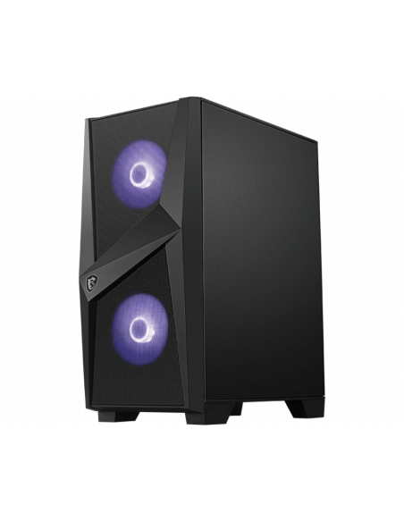 MSI MAG Forge 100M Midi Tower Negro, Transparente
