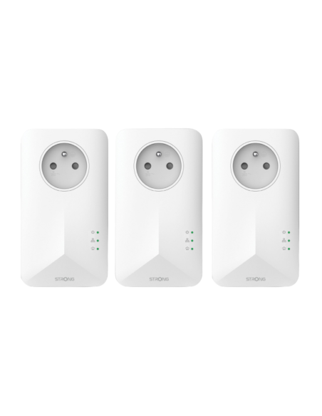 Strong Powerline 1000 1000 Mbit/s Ethernet Blanco 3 pieza(s)