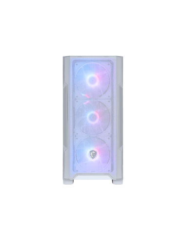 MSI MAG Forge M100R Midi Tower Transparente, Blanco