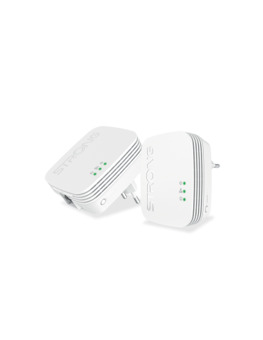 Strong POWERL600DUOMINI adaptador de red PowerLine 600 Mbit/s Ethernet Blanco 2 pieza(s)