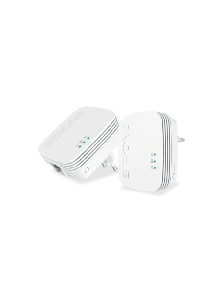 Strong POWERL600DUOMINI adaptador de red PowerLine 600 Mbit/s Ethernet Blanco 2 pieza(s)