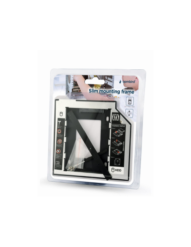 Gembird MF-95-01 panel bahía disco duro 13,3 cm (5.25") Panel de control