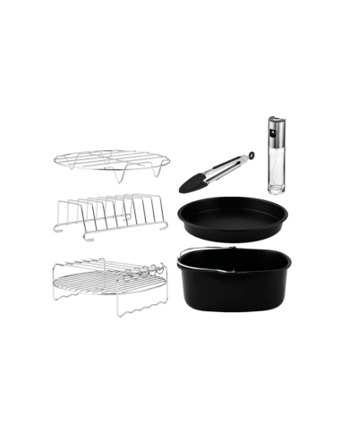 Cecotec 04995 accesorio para freidoras Kit de accesorios Negro, Acero inoxidable