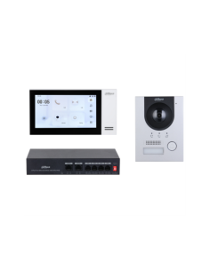 Dahua Technology KTP01L-F sistema de intercomunicación de video 2 MP 17,8 cm (7") Negro, Plata