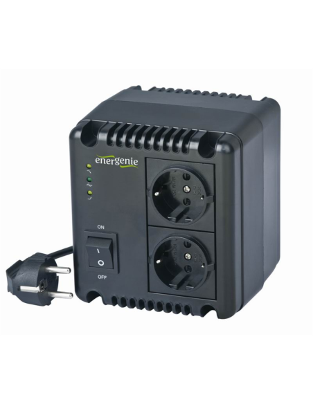 EnerGenie EG-AVR-1001 regulador de voltaje 2 salidas AC 140 - 270 V Negro