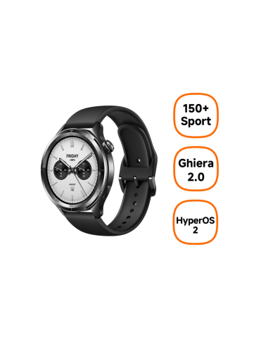 Xiaomi S4 3,63 cm (1.43") AMOLED Digital 466 x 466 Pixeles Pantalla táctil Negro