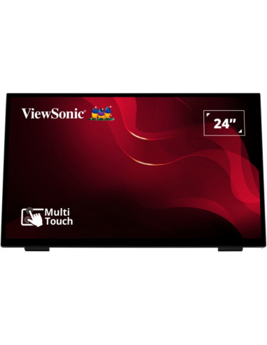 Viewsonic TD2465 pantalla de señalización Panel plano interactivo 61 cm (24") LED 250 cd / m² Full HD Negro Pantalla táctil