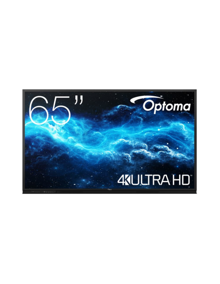 Optoma 3652RK Panel plano interactivo 165,1 cm (65") LED Wifi 400 cd / m² 4K Ultra HD Negro Pantalla táctil Android 11