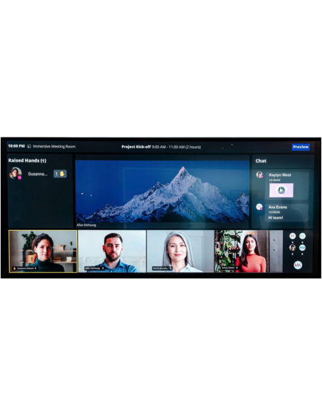 MAXHUB UW105NA pantalla de señalización Pantalla plana para señalización digital 2,67 m (105") LCD Wifi 5K Ultra HD Negro