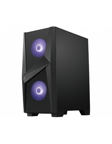 MSI MAG Forge 100M Midi Tower Negro, Transparente