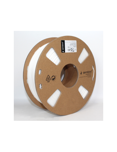Gembird 3DP-PLA1.75-01-W material de impresión 3d Ácido poliláctico (PLA) Blanco 1,4 kg