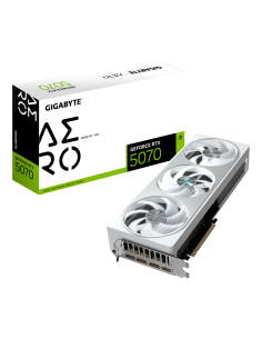 GIGABYTE GeForce RTX 5070 AERO OC 12G Tarjeta Gráfica - 12GB GDDR7, 192 bits, PCI-E 5.0, 2625 MHz Core Clock, 3 x DP 2.1a, 1 x H