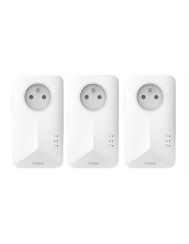 Strong Powerline 1000 1000 Mbit/s Ethernet Blanco 3 pieza(s)