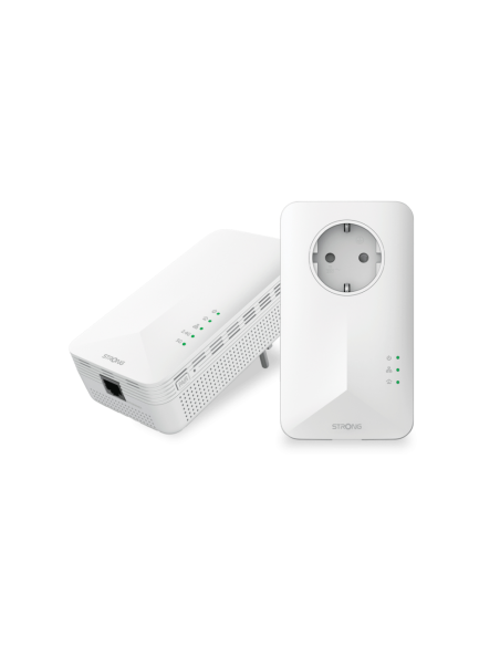 Strong POWERL1000DUOWIFIEUV2 1000 Mbit/s Ethernet Wifi Blanco 2 pieza(s)