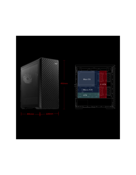 XPG DEFENDER PRO Torre Midi Negra