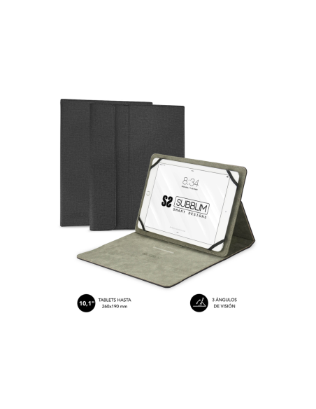 SUBBLIM Funda Tablet Clever Stand Tablet Case 10,1" Black