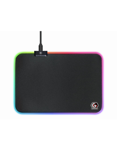 Gembird MP-GAMELED-M alfombrilla para ratón Alfombrilla de ratón para juegos Negro