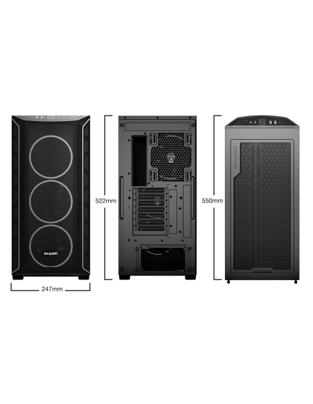 be quiet! Shadow Base 800 FX Black Midi Tower Negro