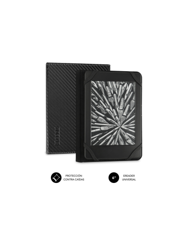 SUBBLIM Funda Libro Electrónico Clever Ebook Case 6" Black