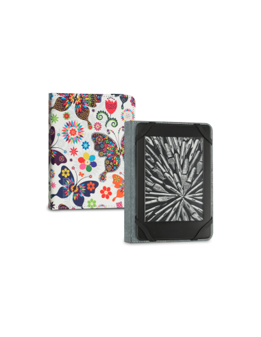 SUBBLIM Funda Libro Electrónico Clever Ebook Case 6" Mariposas