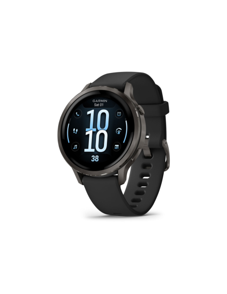 Garmin Venu 4 3,05 cm (1.2") AMOLED 41 mm Digital 390 x 390 Pixeles Pantalla táctil Negro Wifi GPS (satélite)