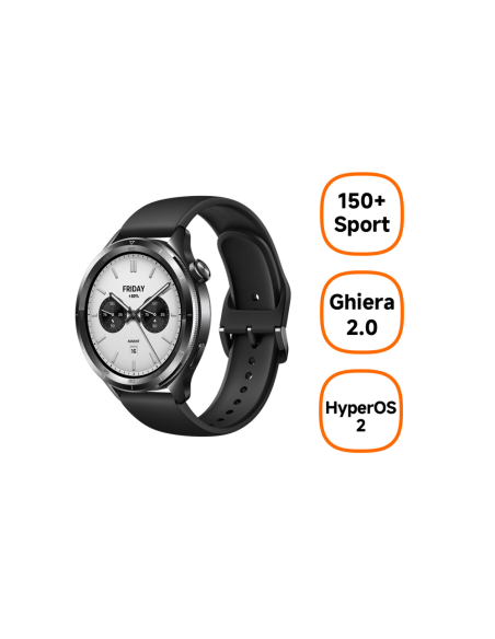 Xiaomi S4 3,63 cm (1.43") AMOLED Digital 466 x 466 Pixeles Pantalla táctil Negro