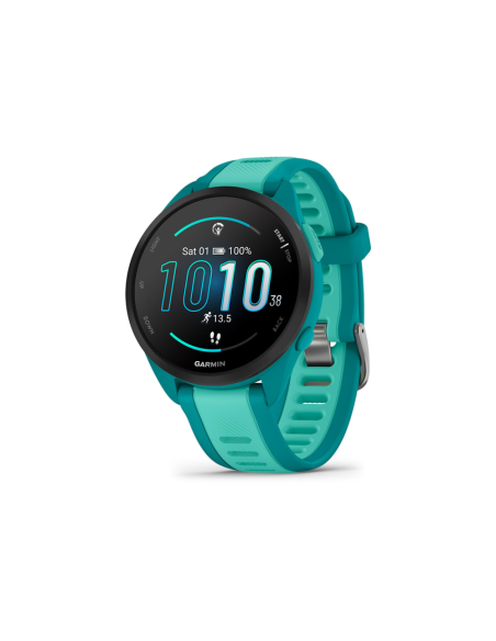 Garmin Forerunner 165 Music 3,05 cm (1.2") AMOLED 43 mm Digital 390 x 390 Pixeles Pantalla táctil Turquesa GPS (satélite)