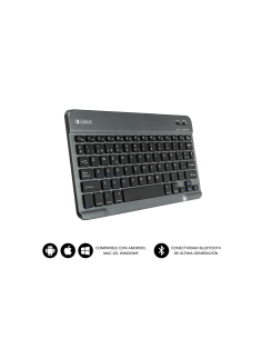 SUBBLIM Teclado Bluetooth Smart BT Keyboard Grey