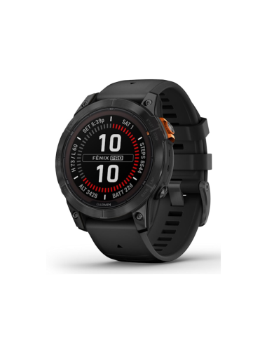 Garmin fenix 7 Pro Solar Edition 3,3 cm (1.3") MIP 47 mm Digital 260 x 260 Pixeles Pantalla táctil Negro, Gris Wifi GPS (satélit