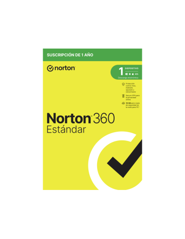 Norton 360 Standard Seguridad de antivirus Base Español 1 licencia(s) 1 año(s)
