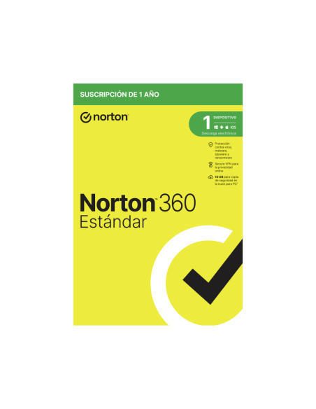 Norton 360 Standard Seguridad de antivirus Base Español 1 licencia(s) 1 año(s)